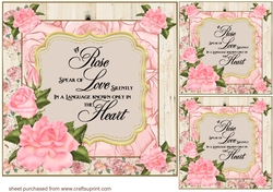 3 Pink rose verse card front/toppers 2