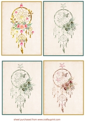 4 Floral dream catcher toppers 2