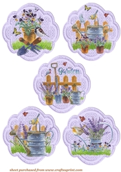 5 Lilac floral toppers
