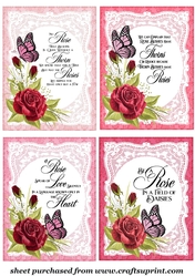 4 Pink rose verse toppers