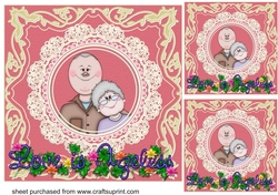 3 Love is ageless card front/toppers