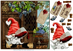 Gnome wine cellar card front