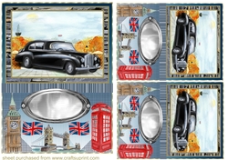 3 Best of British card front/topper (value sheet) B