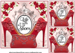 3 Red shoe life is short card front/toppers(value sheet)