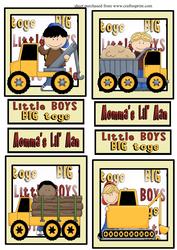 4 Little Boy Big Toy Toppers