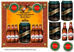 Birthday beers card front