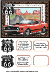 Life in the fast lane Birthday card front 3