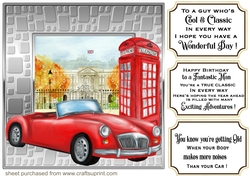 London male Birthday card front 2