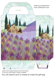 Lavender fields gift bag