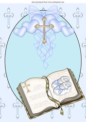 A4 Aprox Baby Boy Christening Topper
