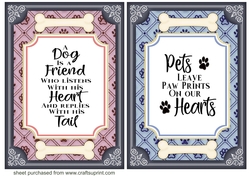 2 Dog sentiment card fronts 1