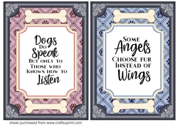 2 Dog sentiment card fronts 2