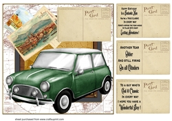 Vintage road trip card front 4