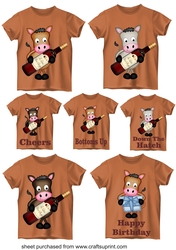 Male Birthday t shirt toppers