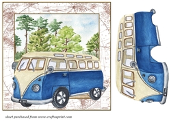 Camper van card front