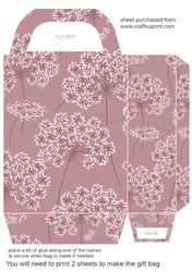 Pinks floral gift bag 5