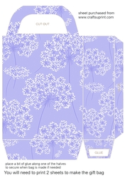 Blues floral gift bag 2