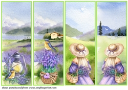 4 Lavender toppers/bookmarks 2