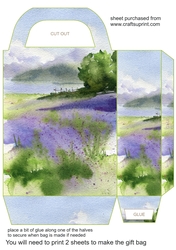 Lavender scene gift bag 1