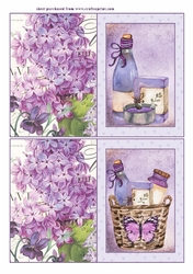 2 Lavender themed notelets 2