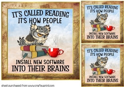 3 Its called reading card front/toppers