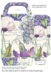 Vintage floral gift bag 5