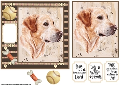 Yellow Lab card front