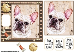 Frenchie card front