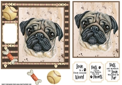 Pug card front
