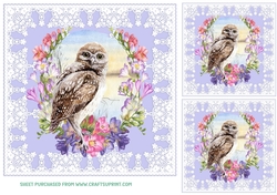 3 Freesia wreath bird card front/toppers 4