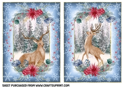2 Christmas forest animal card fronts 2