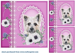 3 Scottish dog card front/toppers 3