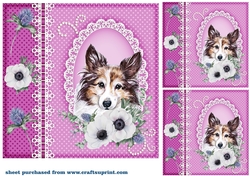 3 Scottish dog card front/toppers 6