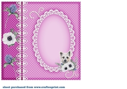 Floral Scottish dog insert 3