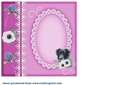 Floral Scottish dog insert 4