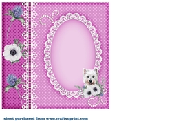 Floral Scottish dog insert 5