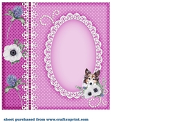 Floral Scottish dog insert 6