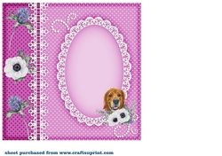 Floral Scottish dog insert 7