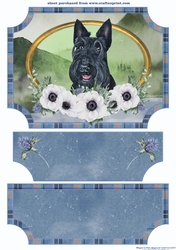 Scottish dogs easel topper and stopper 1