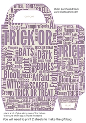 Purple Halloween gift bag 1