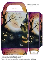 Purple Halloween gift bag 3