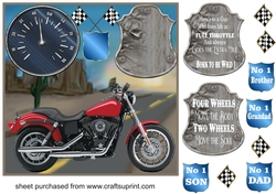 Motorbike card front 8