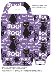 Halloween cat gift bag 2