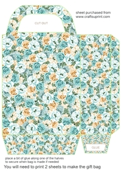 Fire and ice roses gift bag 2
