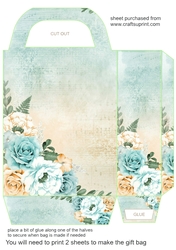 Fire and ice roses gift bag 4