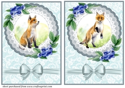 2 Forest animal card fronts 4