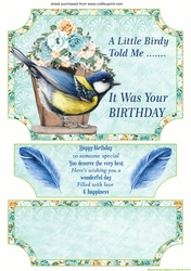 A Little birdy told me easel topper and stopper(no base)