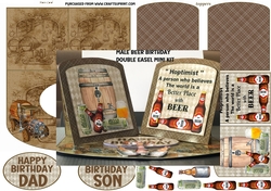 Birthday Beer double easel mini kit