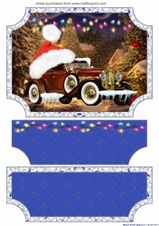 Christmas car easel and layered stopper(no base) 7