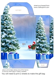 Christmas tree gift bag 1